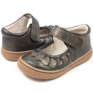 LIVIE & LUCA Ruche Classic Mary Jane Gold Dusted